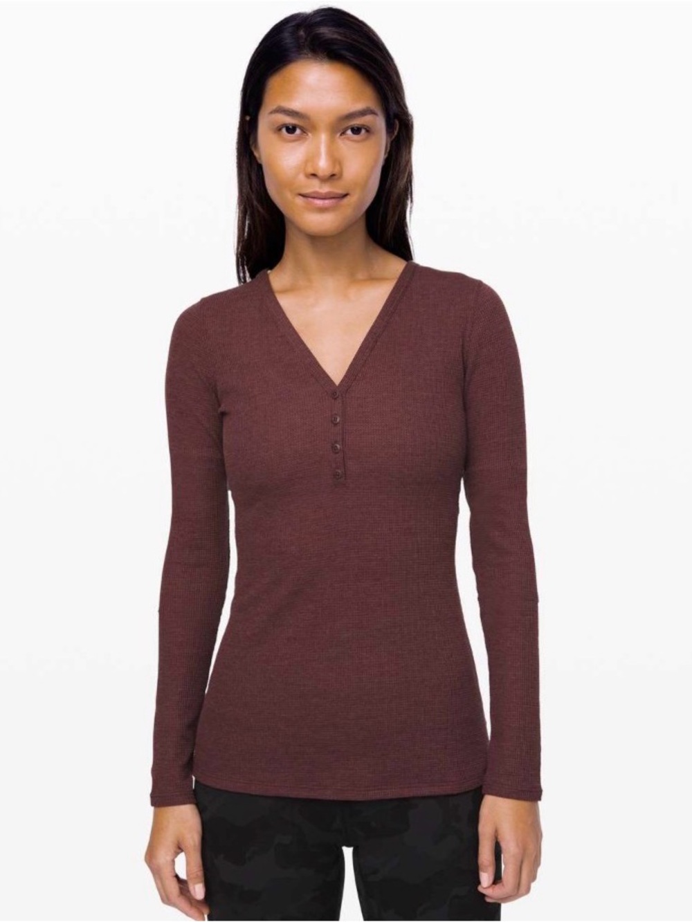 Lululemon Close Call Henley Long Sleeve Sz XL